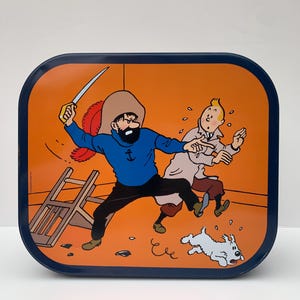 Tintin Collectable Limited edition Biscuit tin from 2011, Haddock & Secret of the Unicorn
