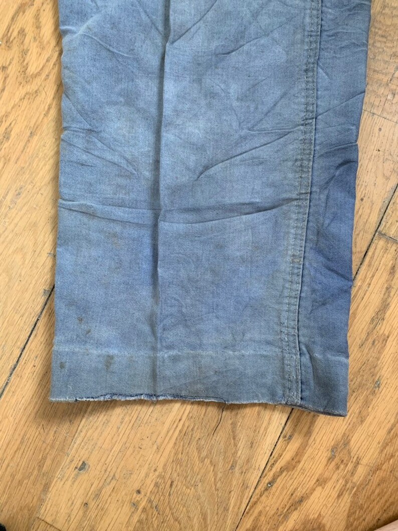 FT6 1950/'s Work-wear trousers Vintage French Pants Size 38 Waist