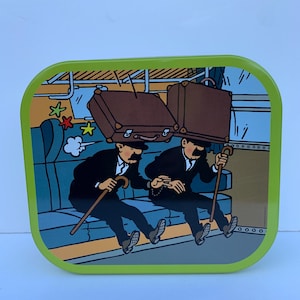 Tintin Collectable Limited edition Biscuit tin from 2013, Dupondt, Thomson and Thompson