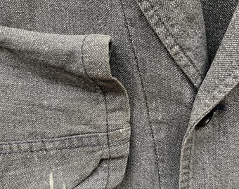 Size Medium/large Vintage French Chambray Atelier Coat