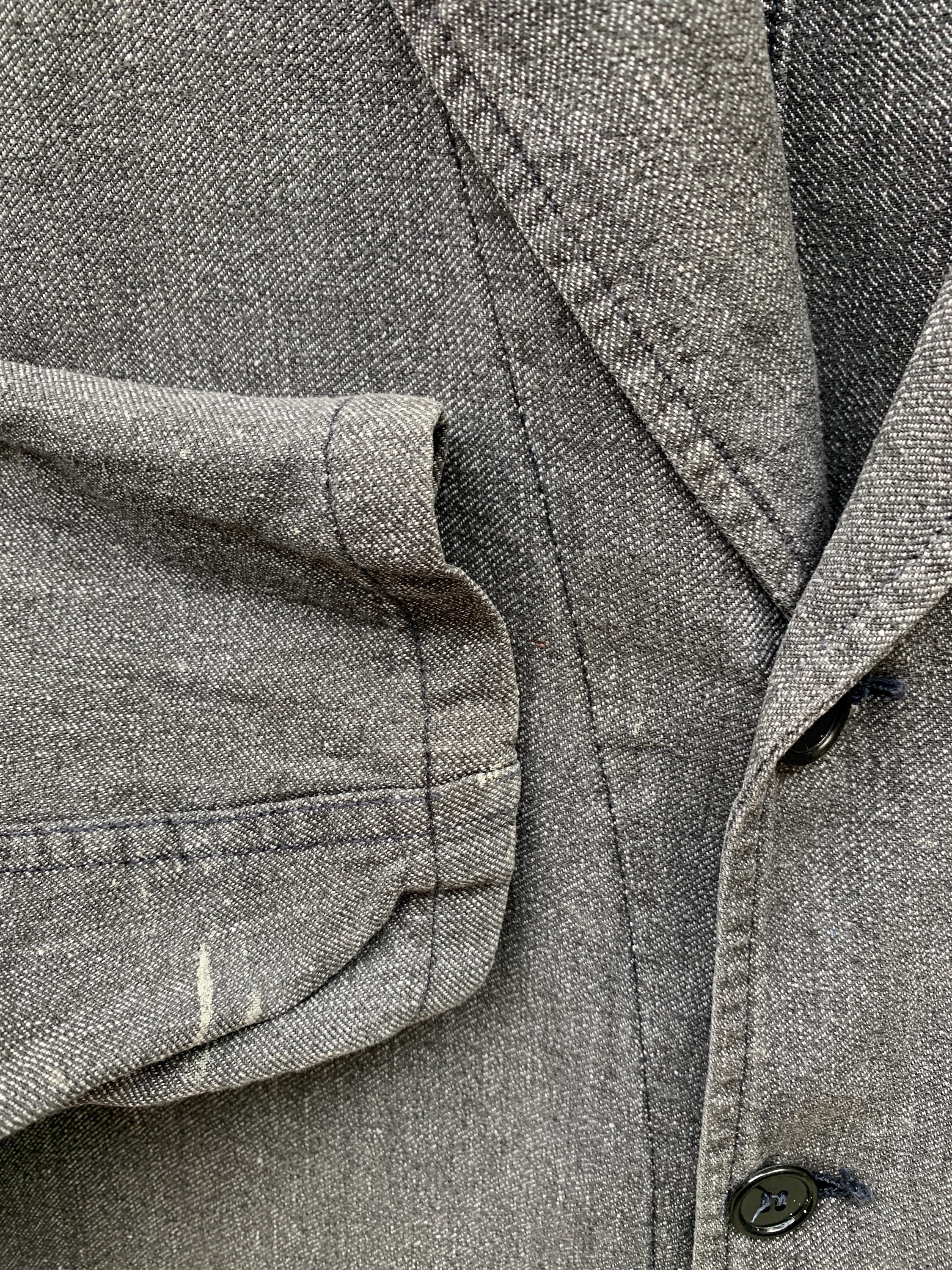 Size Medium/large Vintage French Chambray Atelier Coat