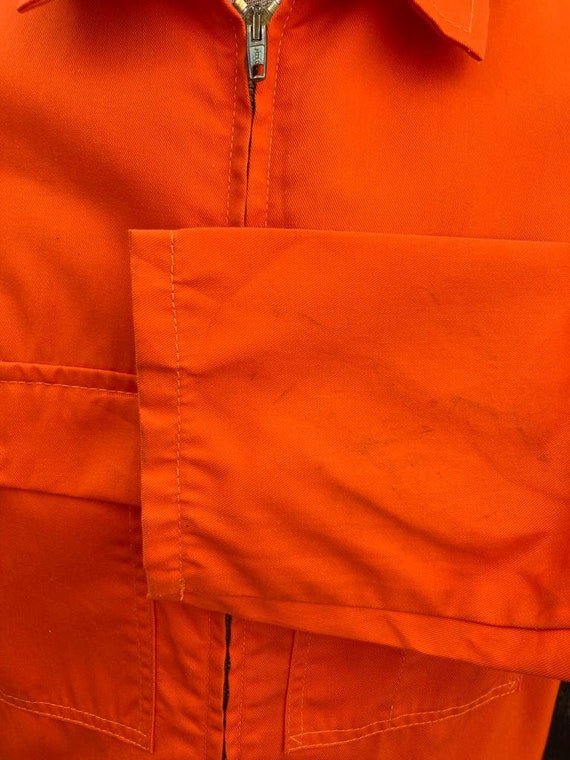 French Orange Workwear 1970's, Size M, Vintage Ga… - image 4