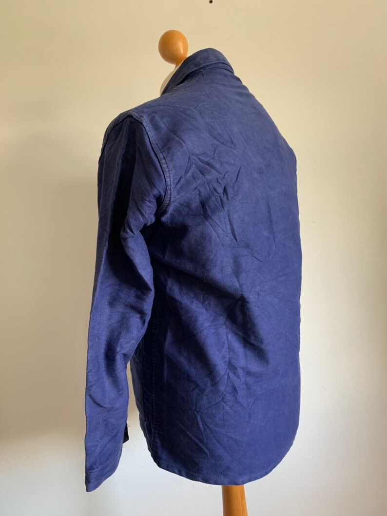 Vintage Chore Coat Size M FK31 French 1950/'s Work-wear Jacket