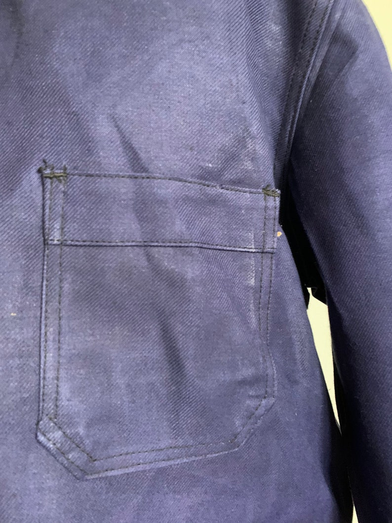 MINT condition Dead-Stock Work-Wear KL14 Size L Vintage French Chore Coat