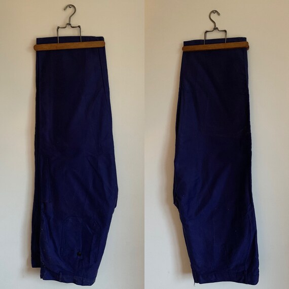 Vintage French Trouser, Size W44, Bleu de Travail