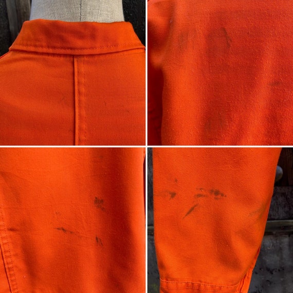 French Orange Workwear, Size XL, Vintage Work Coa… - image 10