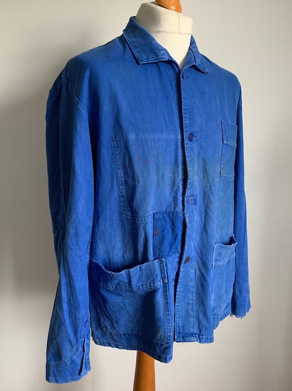 French Vintage Patched Workers Jacket, Size M, Cho