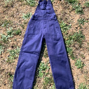 Size XSmall, Vintage Un-worn French Blue Dungarees, 1960&#39;s Dead-Stock Workwear. (D06)