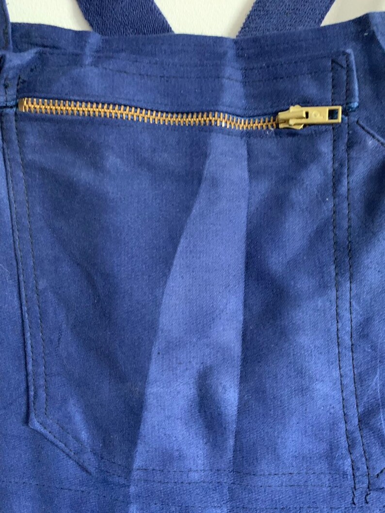 Size S Vintage French Blue Dungarees 70/'s Workwear FD28