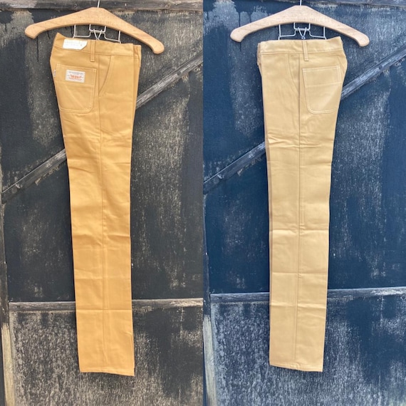 Rare Dead-Stock 1970's, Yellow Levi's Pants/Trous… - image 2