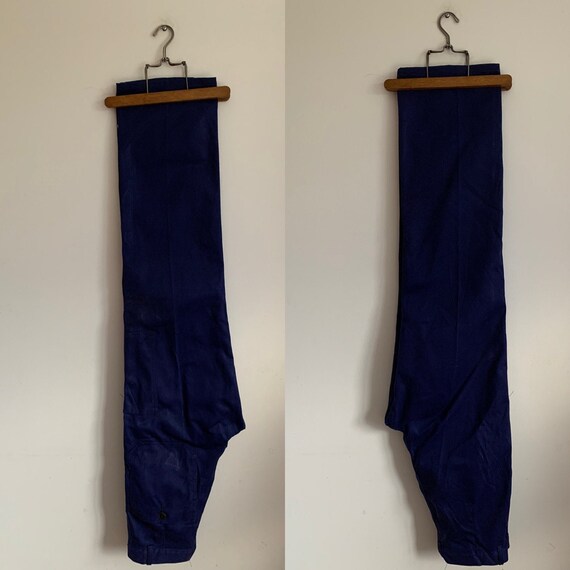 Vintage French Trouser, Size W32, Bleu de Travail