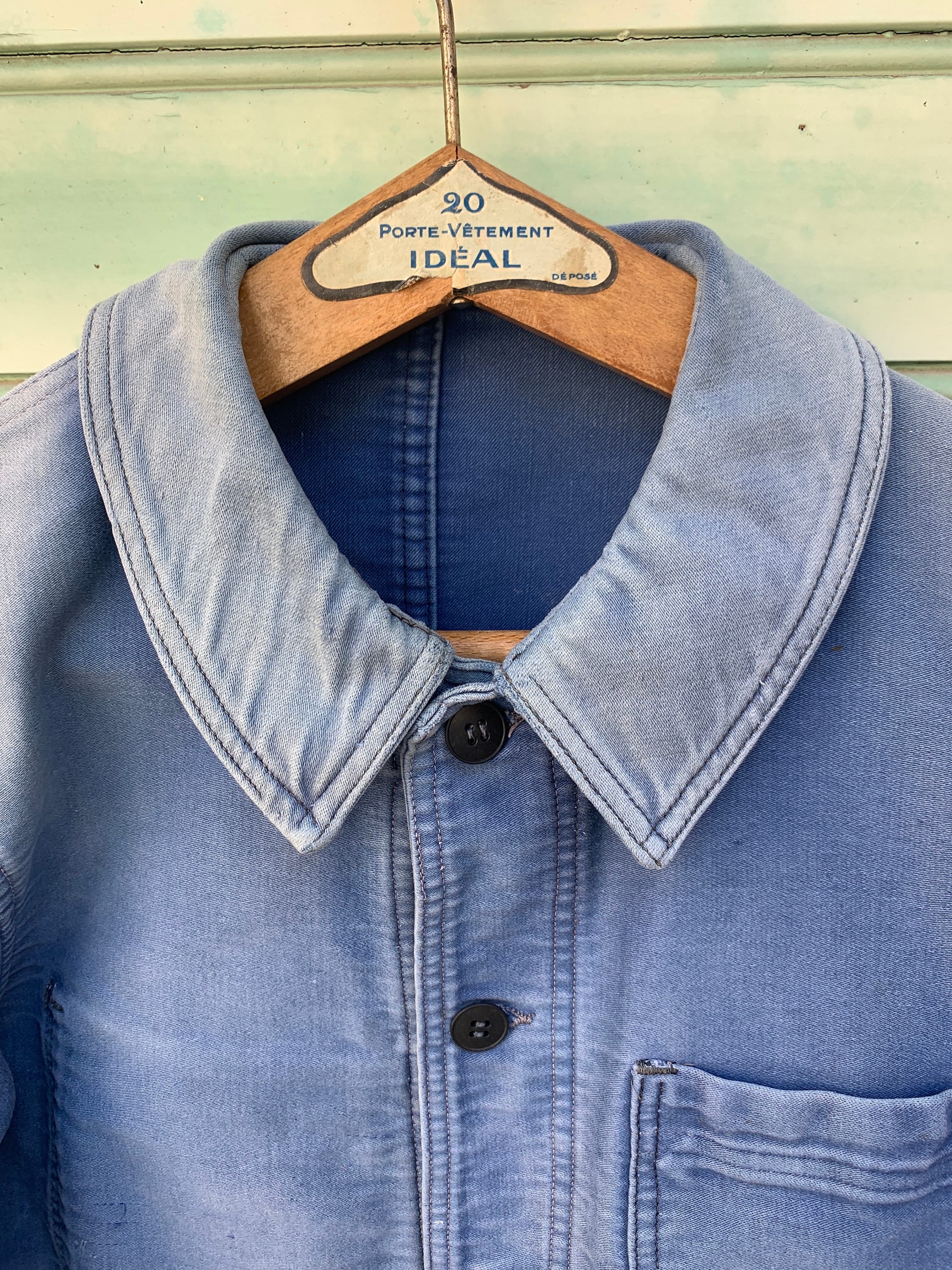 Size Small, Exceptional French Moleskin Workwear Jacket, Le Size Small, Exceptional French Moleskin Workwear Jacket, Le