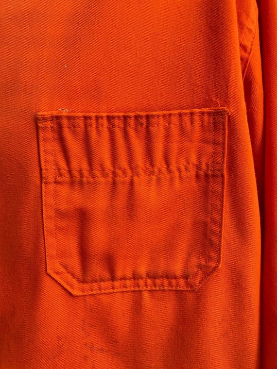 French Orange Workwear, Size XL, Vintage Work Coa… - image 7