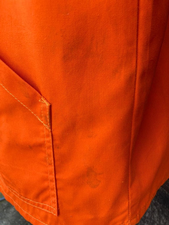 French Orange Workwear 1970's, Size M, Vintage Ga… - image 9