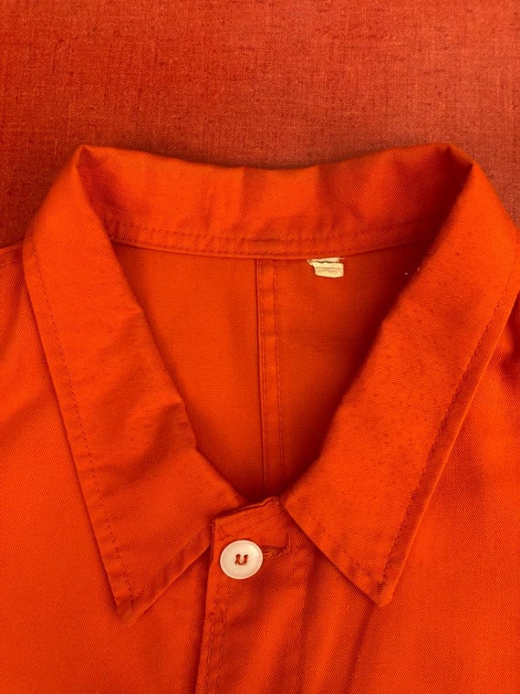 French Orange Workwear, Size XL, Vintage Work Coa… - image 8