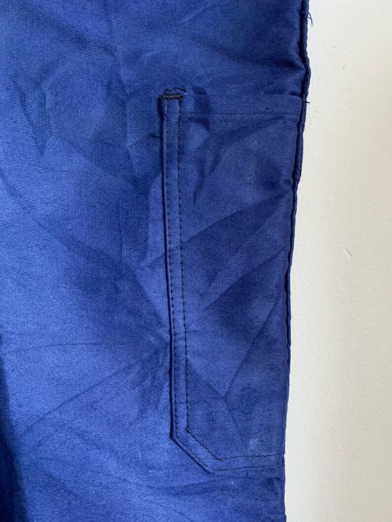 Size S Vintage French Blue Dungarees 70/'s Workwear FD28
