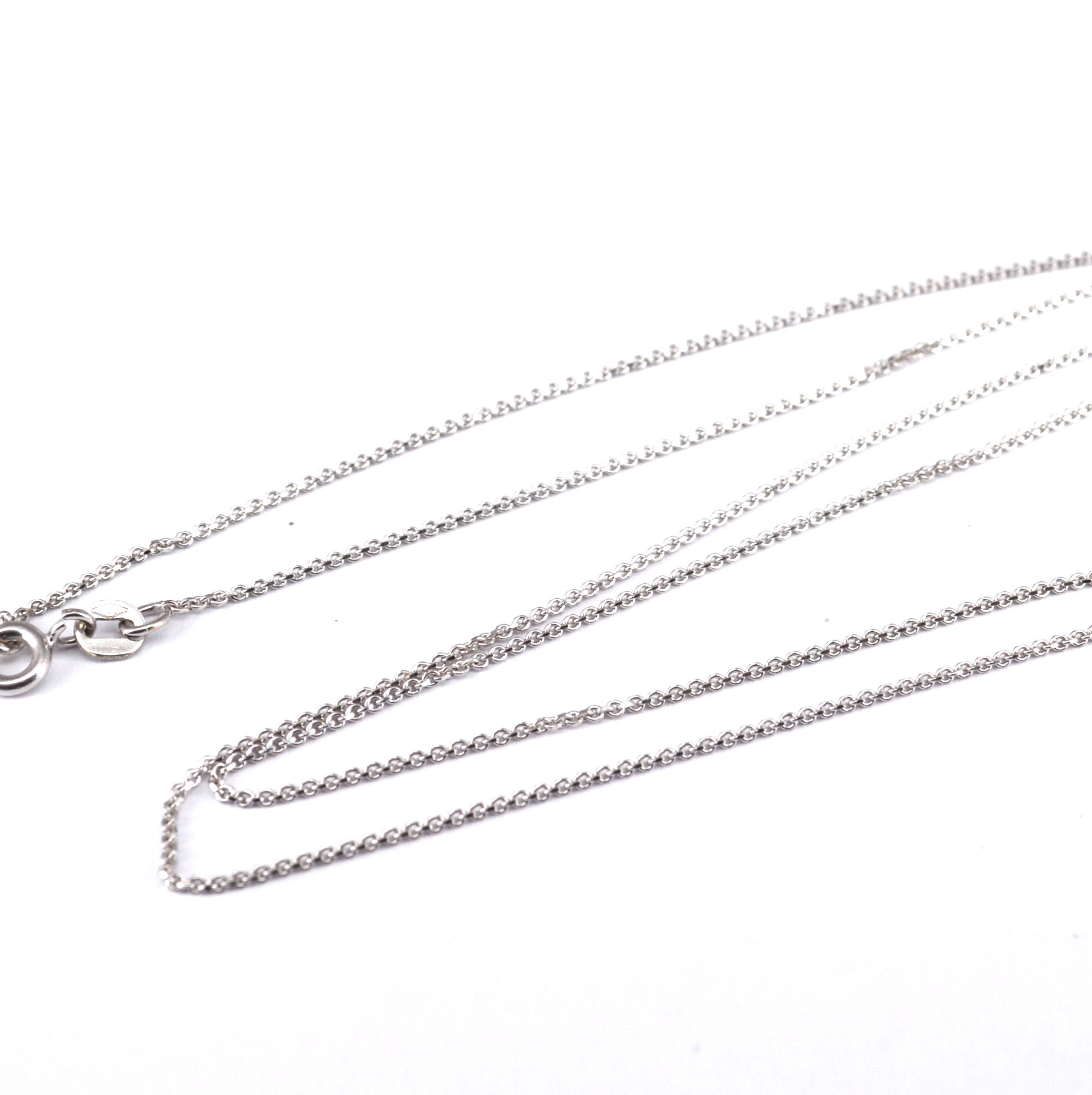 Solid 10K White Gold Franco Chain 1.75mm, White Gold Chain, Genuine White  Gold Box Chain