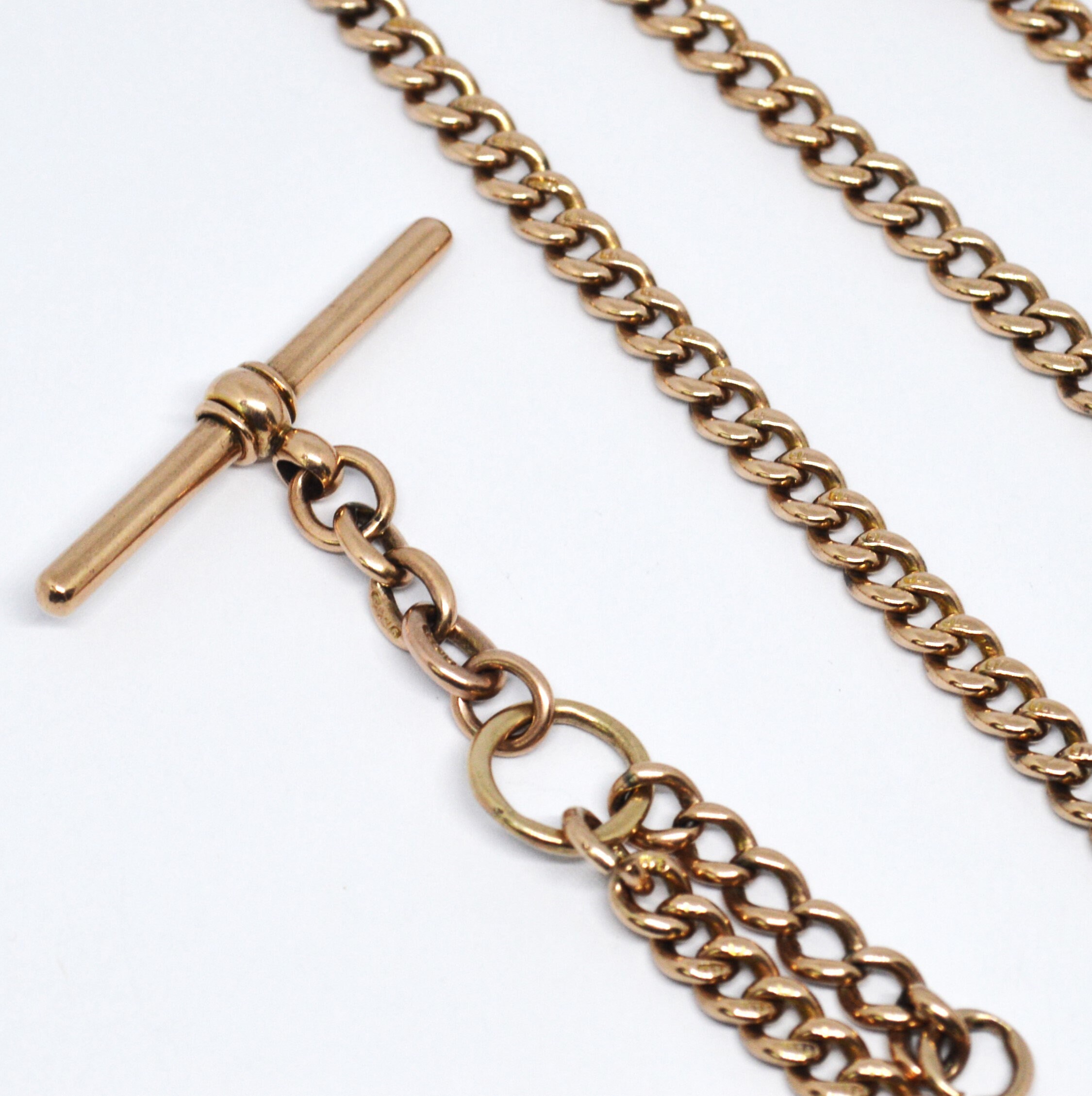 9ct Classic Straight Rose Gold Solid T-Bar & 18
