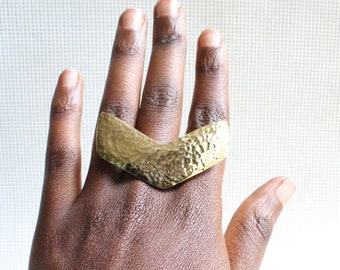 Brass ring-African brass ring-African jewelry-Statement Ring-Adjustable ring-Gold ring-African ring-Ethnic ring-Tribal ring-Maasai jewelry