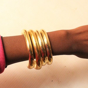 Brass cuff-Stacking bracelet-Cuff band-Brass bracelet-Solid brass cuff-Gold cuff-Gifts for her- cuff-African jewelry