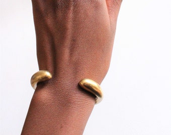 Brass cuff-Stacking bracelet-Cuff band-Brass bracelet-Solid brass cuff-Gold cuff-Gifts for her-cuff--African jewelry