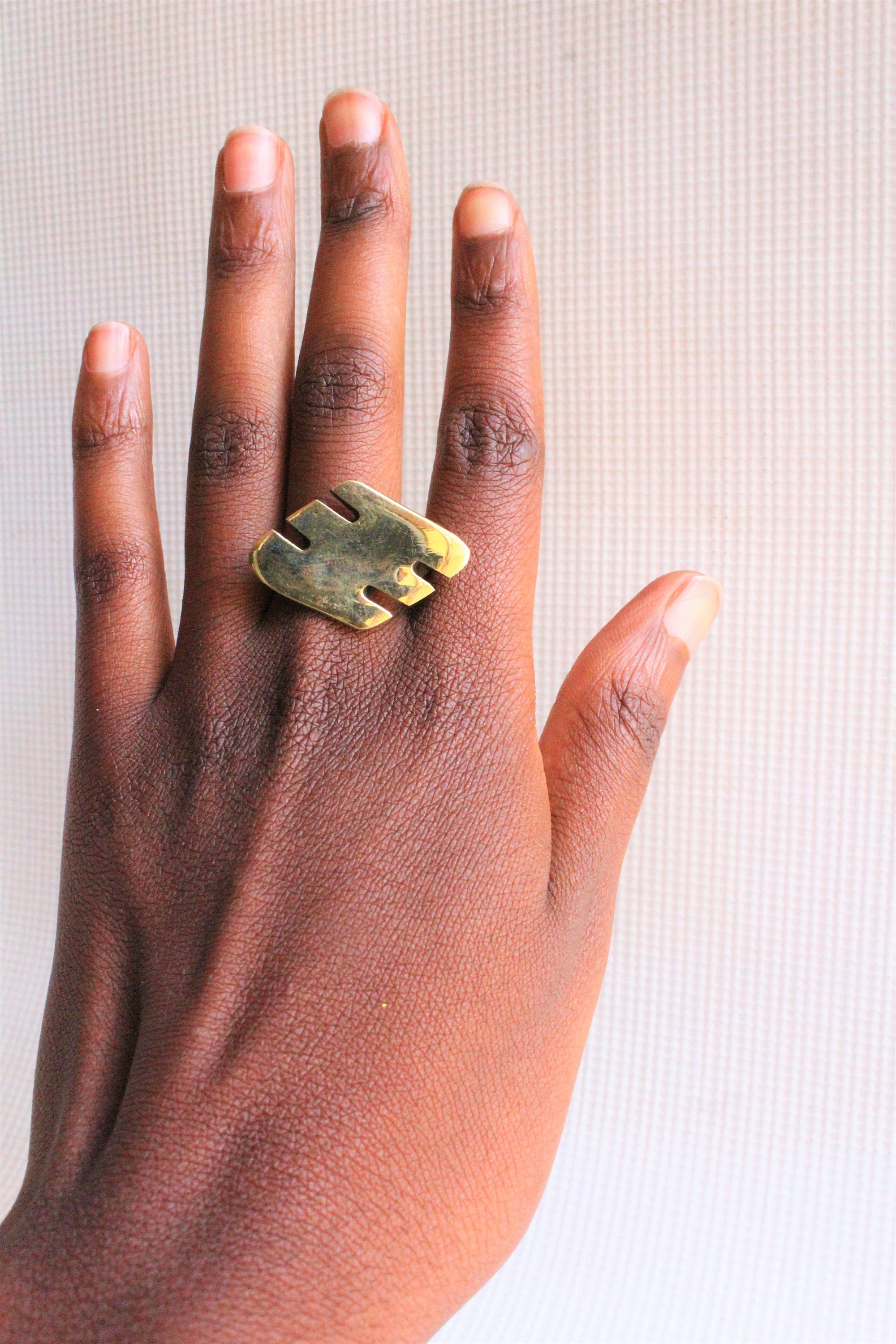Brass ringAfrican brass ringAfrican jewelryStatement Ring Etsy