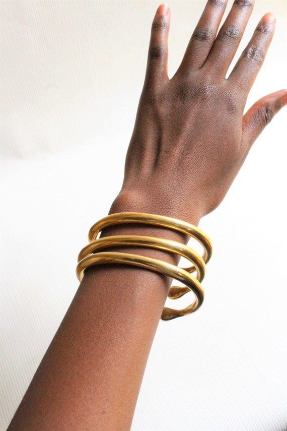 Africa gold bracelet-Africa brass bracelet-African jewelry-Brass cuff-Stacking bracelet-Cuff bracelet-Gold bracelet-Adjustable cuff