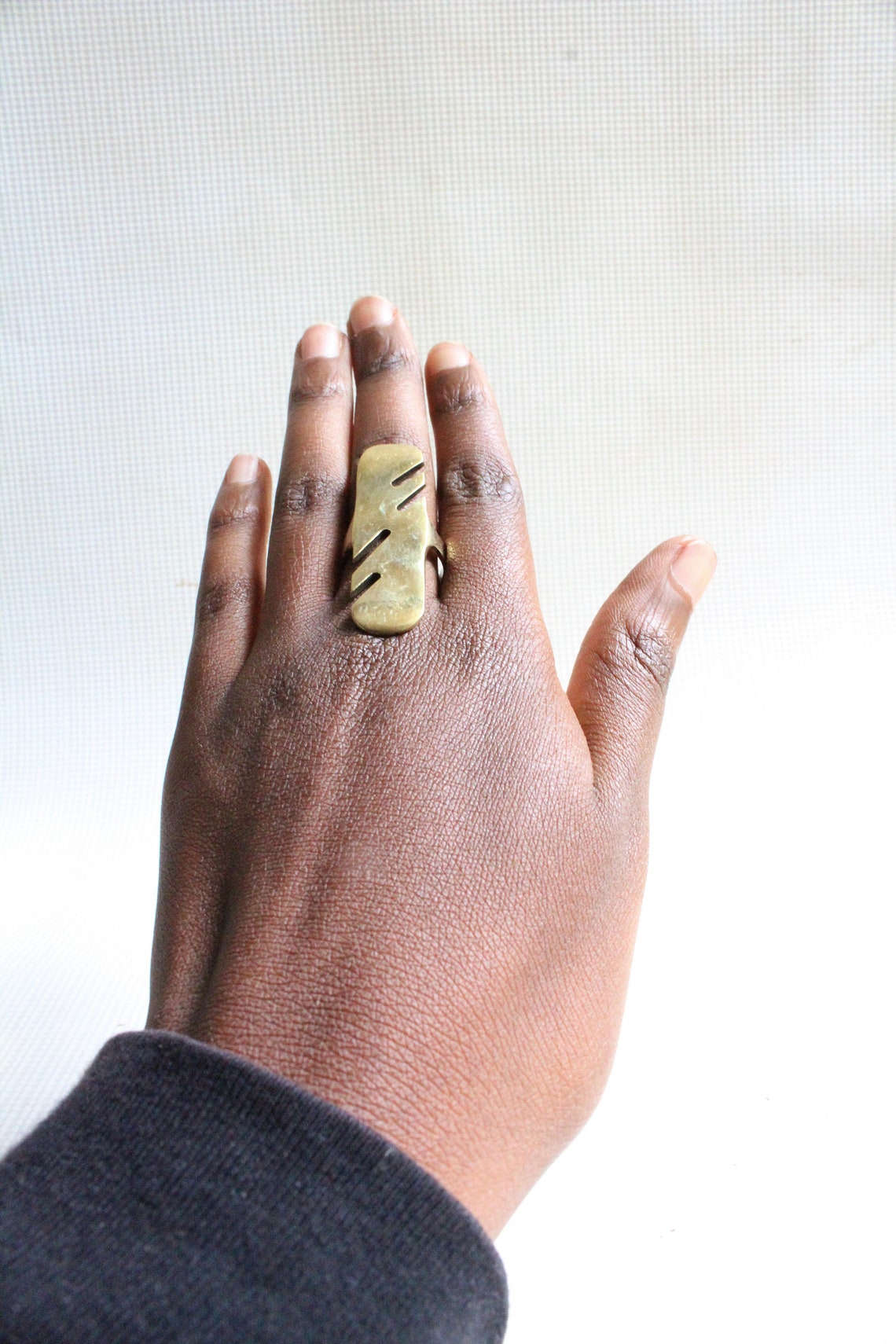 Brass Ringafrican Brass Ringafrican Jewelrystatement Ring Etsy UK