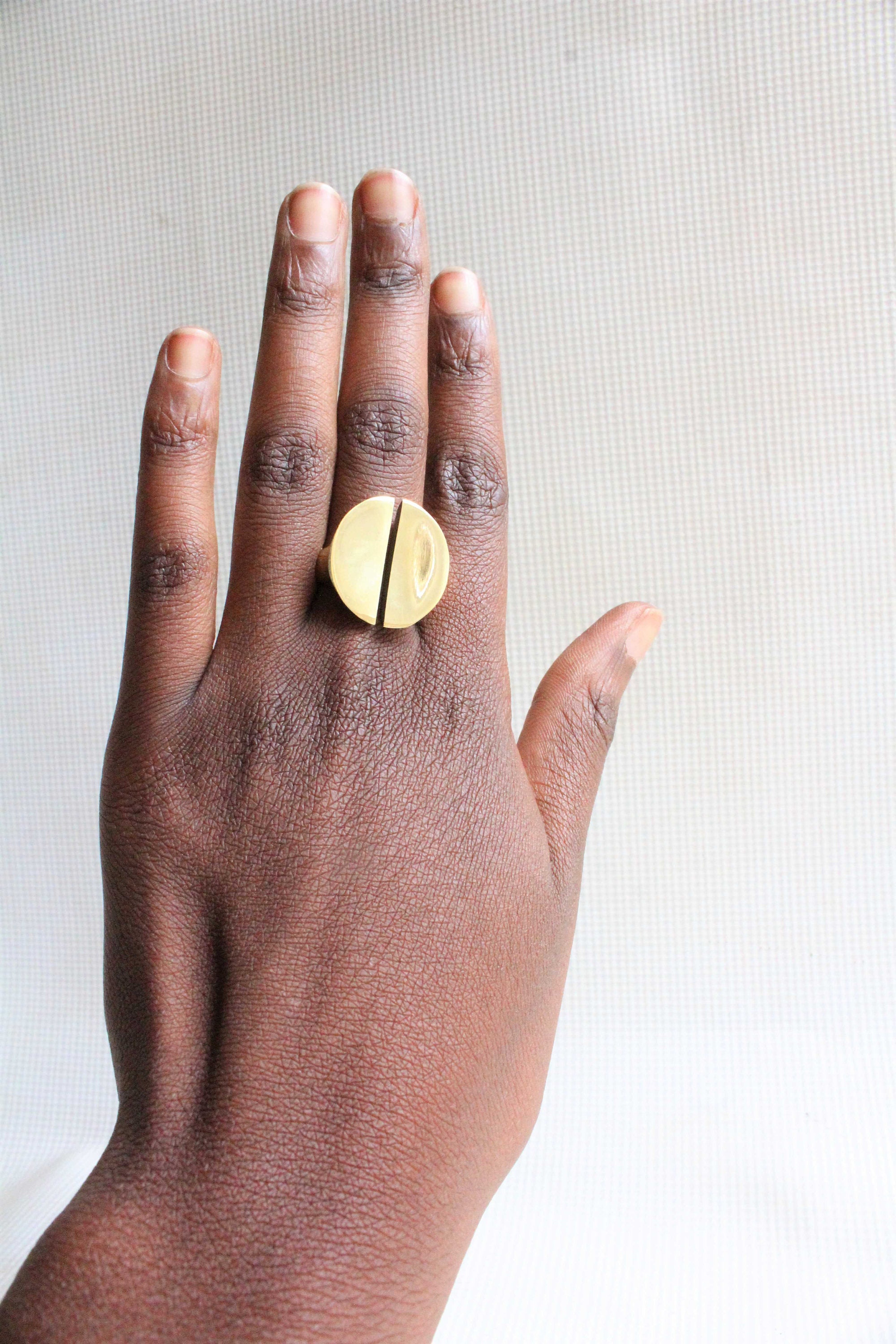 Brass ringAfrican brass ringAfrican jewelryStatement Ring Etsy