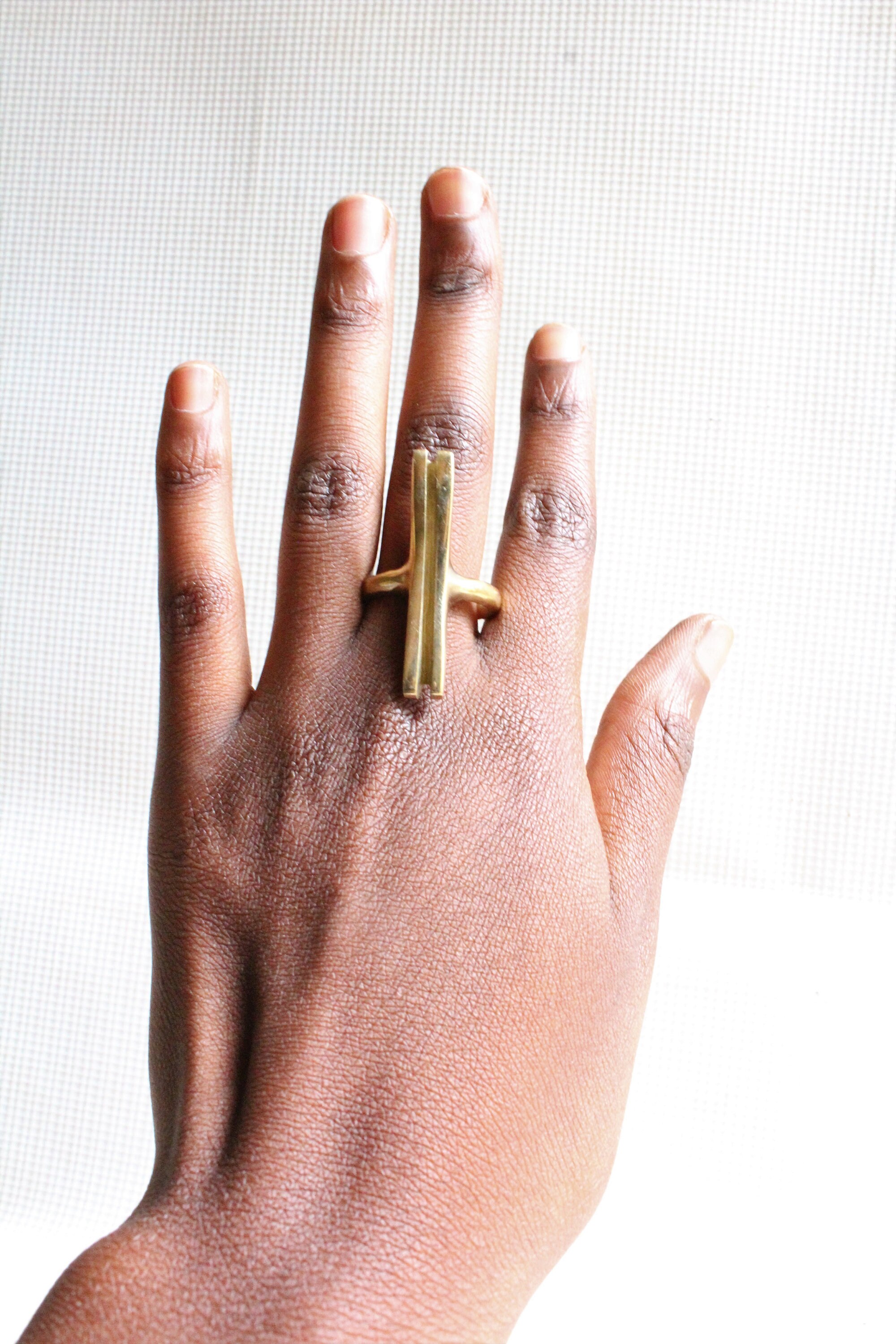 Brass Ringafrican Brass Ringafrican Jewelrystatement Ring Etsy
