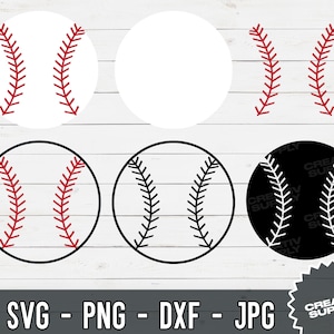 Baseball SVG bundle Baseball SVGs for Cricut cutter, baseball png, Baseball Silhouette design Stiches png Cameo Cut file