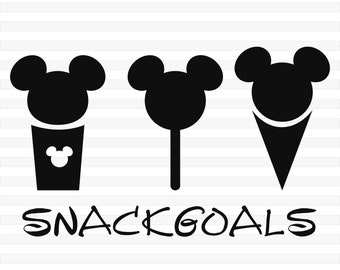 Download Disney Snack Goals ALL snacks now included SVG PNG Cut FIle