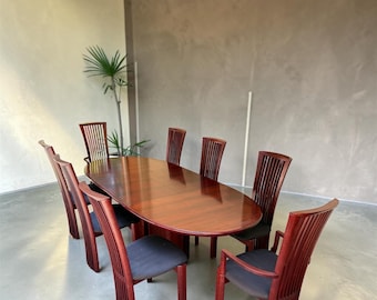 Danish Rosewood Post Modern Dining Set