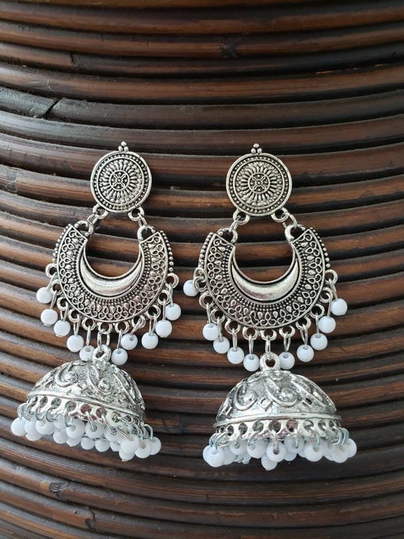 Jhumka Earrings  Indian  Pakistani Jhumka Earrings  SOKORA JEWELS