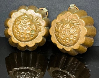 Vintage copper mould strawberry miniature chocolate Swiss