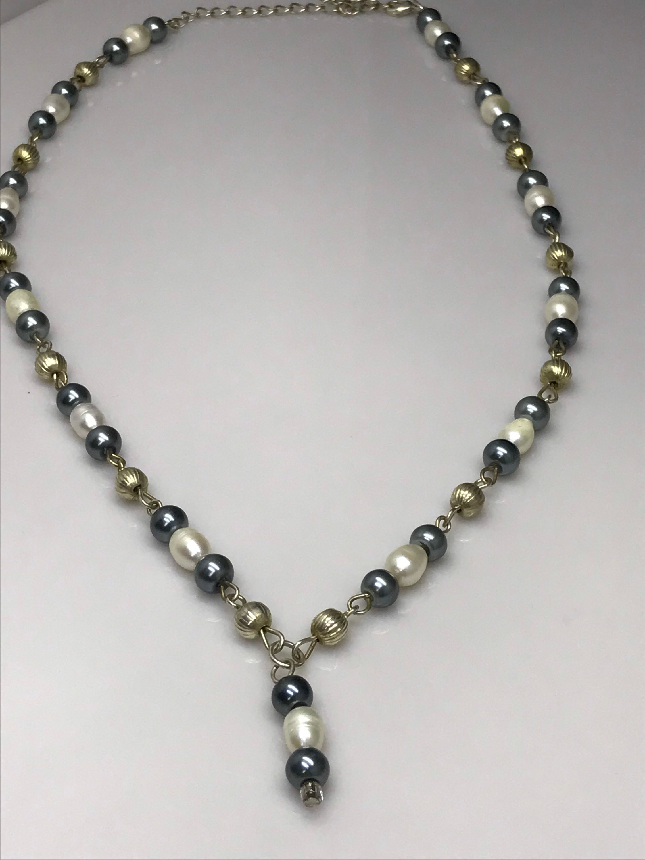 【HYERES LOR】24FW★ H edition SL WH Pearl Bead Necklace 4mm Tiffany HardWear:Pearl Lock Necklace in Silver, 9-10 mm