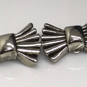 French earrings Vintage designer  signed bow