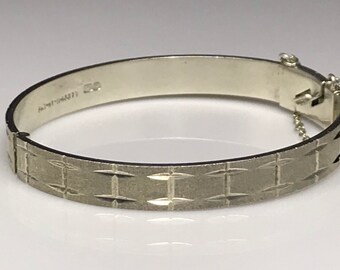 アクセサリー Rust MADE IN ENGLAND 2 Hall Mark Bangle men's silver ingot part mark bangle (medium weight) | RUST