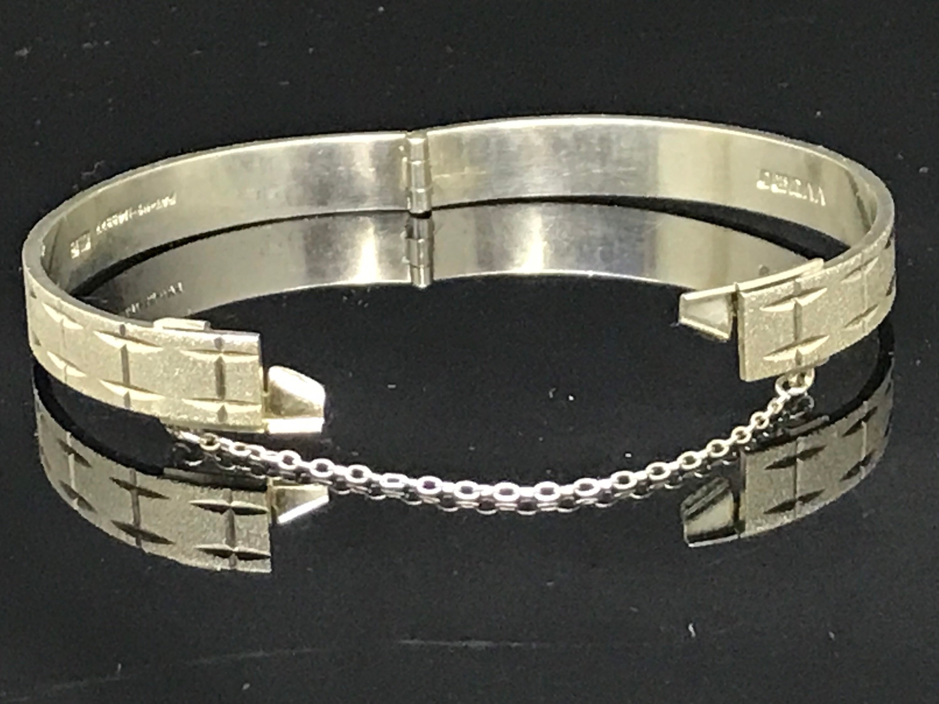 アクセサリー Rust MADE IN ENGLAND 2 Hall Mark Bangle men's silver ingot part mark bangle (medium weight) | RUST