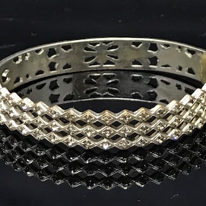Art Deco paste bracelet signed