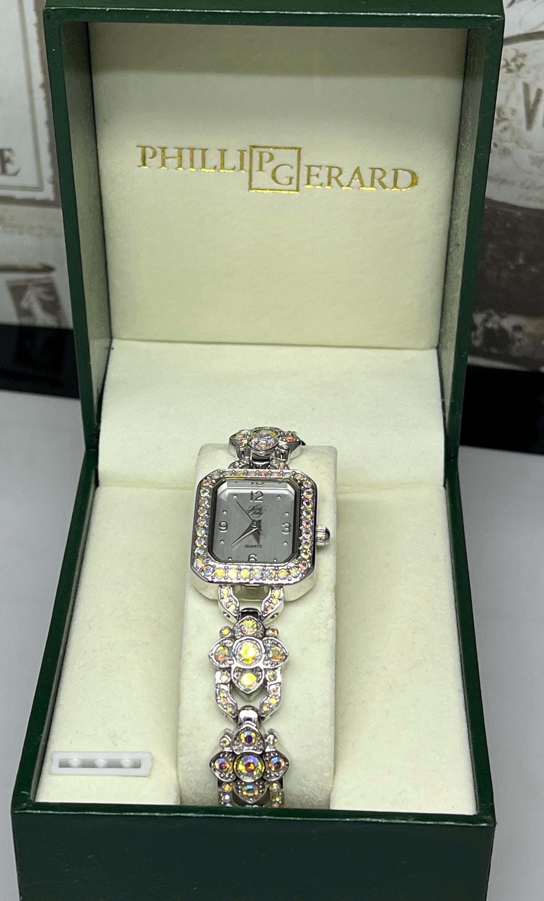 Kirks Folly \'Glory Days\' bracelet watch, Aurora Borealis Crystal Accents Kirks Folly Analog Wristwatches for sale | eBay main image 3