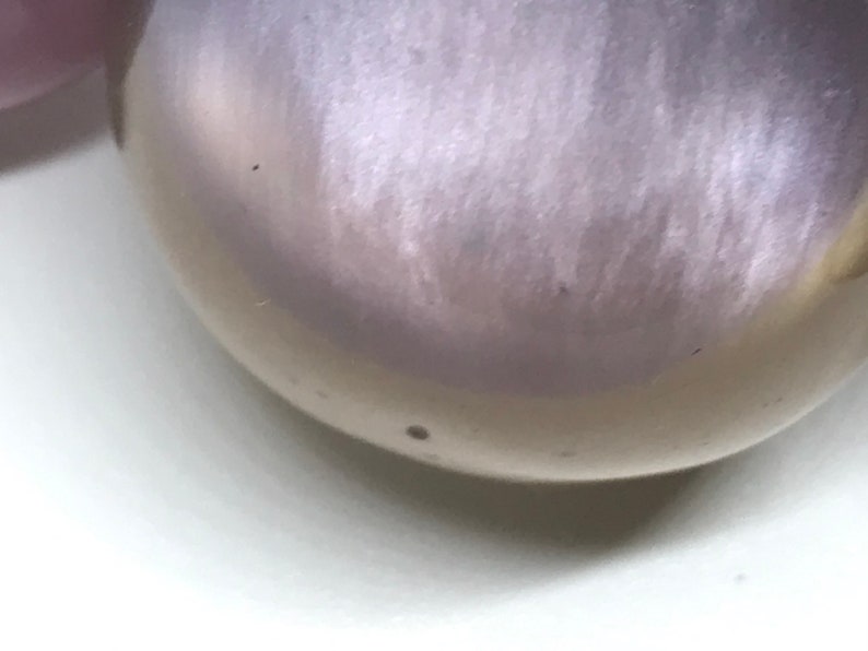 Vintage moon glow lucite necklace Purple