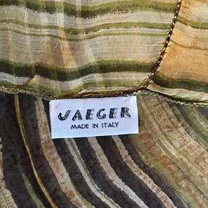 Jaeger vintage scarf Italy striped
