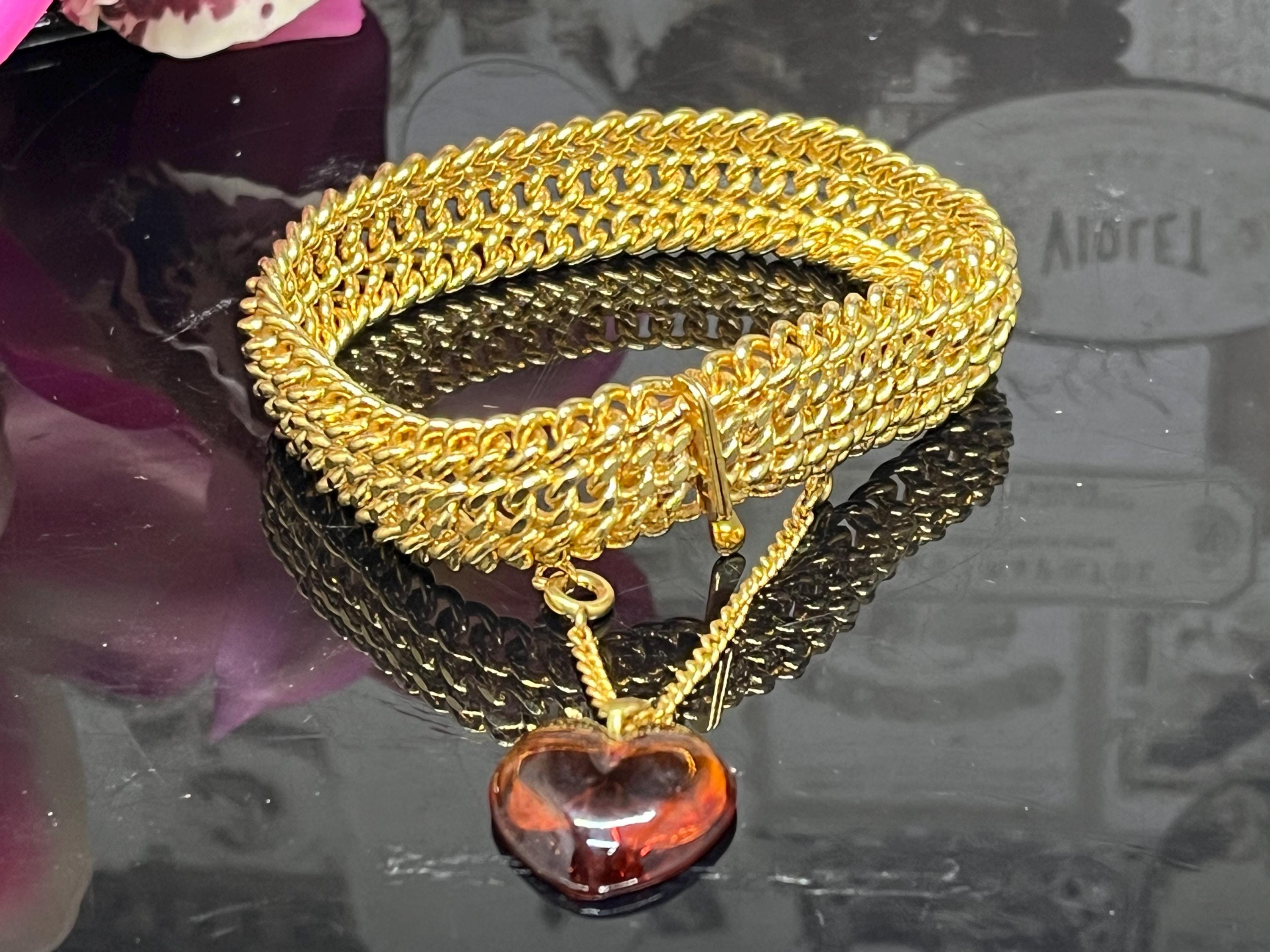 Montre Et Chaîne Vintage 1967 Avec Pendentif Cœur - Boîte Originale Incluse (référence W279)