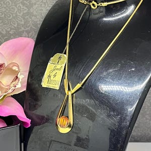 トリファリ ネックレス ヴィンテージ ゴールド チェーン bnwt ペンダント