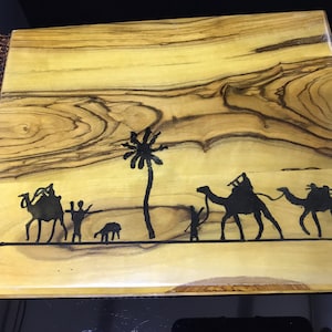 Vintage photo album olive wood Jerusalem