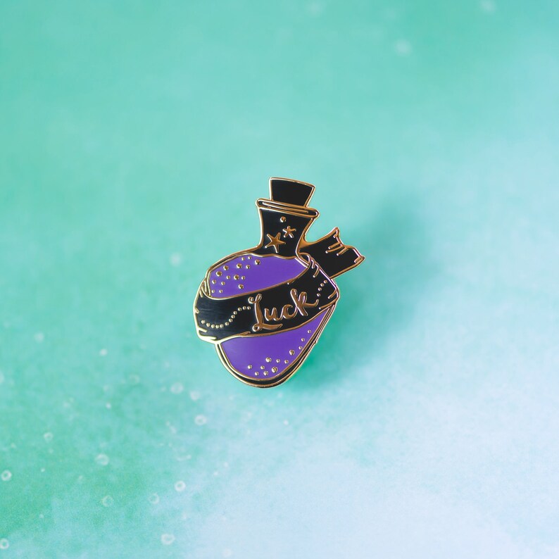 Liquid Luck Pin, Hard Enamel Lucky potion Pin image 5