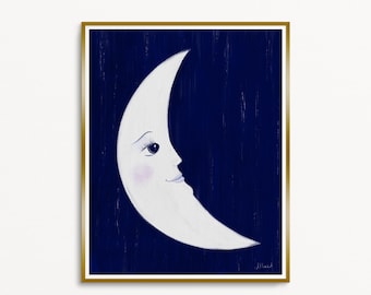 La Luna, Crescent Moon 8x10 Print