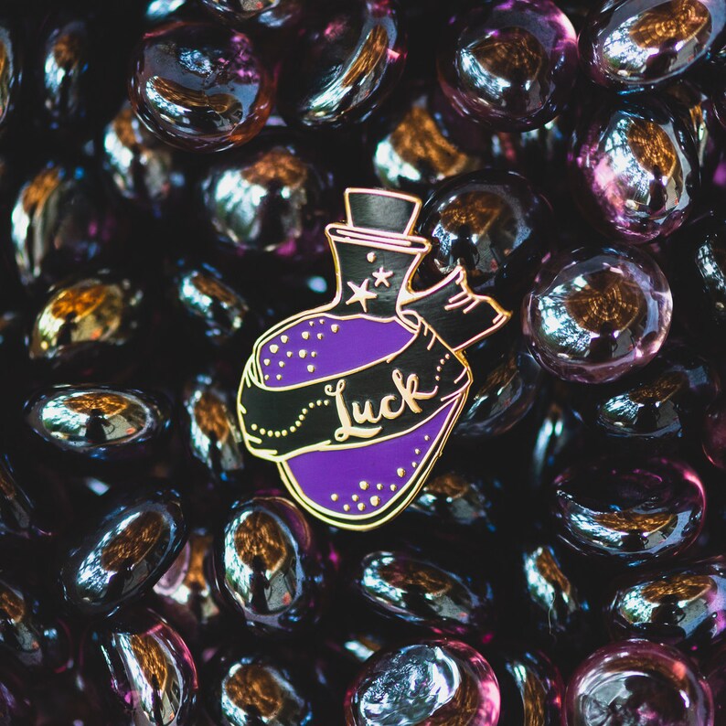 Liquid Luck Pin, Hard Enamel Lucky potion Pin image 6