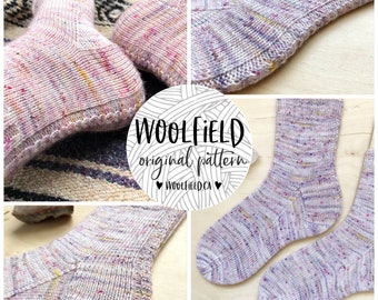 KNITTING PATTERN: Vanilla Spice Socks - Vanilla Sock Pattern, Beginner Sock Pattern, Cabled Sock, Hand Knit Socks, Easy Sock Pattern, Unisex